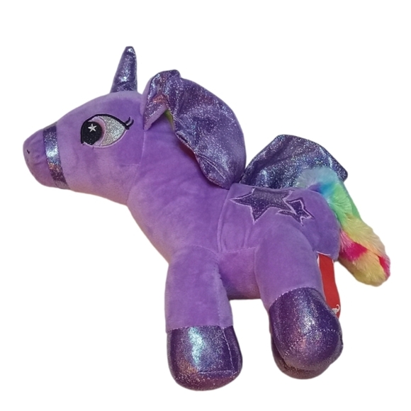 Unicorn Rainbow purple Plush Toy - Picture 1 of 2